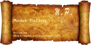 Medek Polina névjegykártya